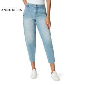 Anne Klein Denim and Sport Women's Barrel Leg Trouser Jeans. Size 12
